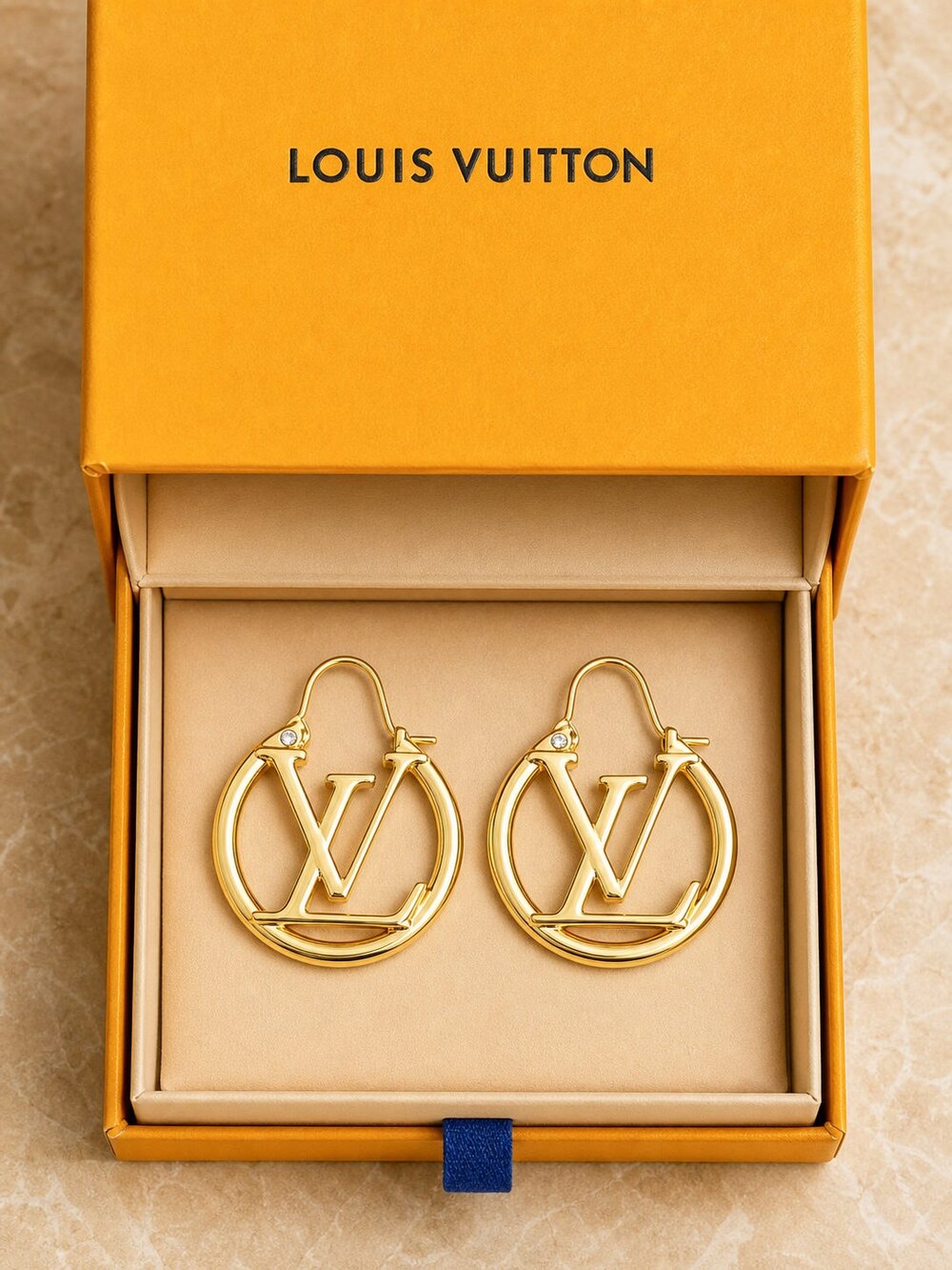 Louis Vuitton Signature Earrings Style 1 | New with Box - Picture 3 of 9